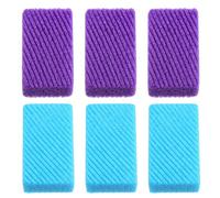 6 Pièces Pierre Pieds Exfoliante pour Callosités, Peau Humide | Nombreux Petits Trous, Gommage Pied et Peeling, Nettoyage Peau Rugueuse, Brosse Pied Peau Rugueuse Couleur Aléatoire