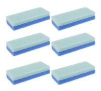 6 Pièces Pierre Pu Bleue pour Pieds, Élimination Peau Morte | Nettoyage et Massage, Petit Bloc Pratique pour Maison ou Déplacement, Soin des Talons et Pieds