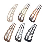 6 Pièces Pince À Cheveux Française De Forme Unique Avec 3 Modèles Dents Internes Pour Les Coiffures Vintage Des Femmes Et Les Besoins Mode Quotidiens Fourchette À Cheveux Forme Unique