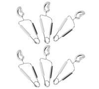 6 Pièces Pince à Escargot, Ressort, Prise Ergonomique | Bords Lisses Faciles à Nettoyer, Mains Propres, pour Morceaux de Citron, Salades Végétales, Repas du Matin