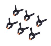 6 Pièces Pince à Ressort en Nylon 2,62 Pouces, pour Menuiserie | Construction Renforcée Dents Mobiles, Utilisation D’une Seule Main, Protection des Panneaux Mousse et Meubles