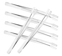 6 Pièces Pince Brucelle de Précision en Acier Inoxydable, Argenté | Surface Lisse, Prise Ferme et Exacte, Design Ergonomique, pour Bijoux, Pièces D’instruments, Loisirs Créatifs et Laboratoires