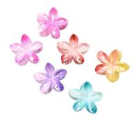 6 Pièces Pince Cheveux Fleur, Barrette Fleur Cheveux Antidérapantes, Pince à Fleurs en Plastique, Accessoires De Coiffure Mignonnes pour Femmes, Filles, Cheveux Épais et Fins (Coloré)