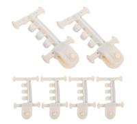 6 Pièces Pince de Serrage à Galet, PP Acier Beige | Maintien Sûr, Rotation Fluide, Anti-retournement et Protection Membrane, pour Projets Agricoles Modernes