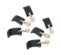 6 Pièces Pince de Verrouillage Externe pour Bâtons de Randonnée 14 | Nylon Noir, Vis Écrou Incluses, pour Trekking Poles et Walking Sticks, Portable, Légère