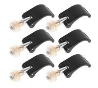6 Pièces Pince pour Bâtons de Randonnée Verrouillage Externe Nylon | Ajustement Rapide, Installation Facile, Vis Écrou Incluses, pour Bâton de Marche et Trekking