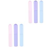 6 Pièces Pinceau à Lèvres Kit De Fabrication De Brillant à Lèvres Masque Pinceau Correcteur De Lèvres Couvercle Pointe Du Pinceau Pour Brillant à Lèvres Couverture Gel De Silice IWOWHERO
