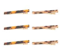 6 Pièces Pinces à Cheveux en Acétate Acrylique à Motif Imprimé | Lot de Pinces Crocodiles, Légères et Confortables, Ne Se Déforment Pas