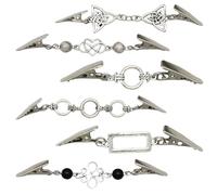 6 Pièces Pinces À Pull, Pinces À Pull Rétro, Pinces À Cardigan Anti-Exposition, Pinces À Cardigan En Métal, Pinces De Décoration De Vêtements, Pinces À Cardigan Créatives