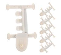 6 Pièces Pinces de Serrage pour Tuyaux Pvc, PP Acier Beige | Fixation Sûre et Rotation Fluide, Design Souple Antitorsion, pour Membrane de Fermeture et Ouverture au Vent