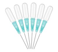 6 Pièces Pipette Jetable de Transfert, Précision | Pointe Fine, Remplissage sans Débordement, Plastique Transparent, Usage Cosmétique et Essais Scientifiques