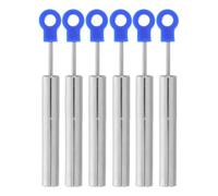 6 Pièces Piston D’amortisseur pour Couvercle de Poubelle Bleu | Bruit, Système Hydraulique Fluide, Usage Salle de Bain et Bureau, Plastique Acier Inoxydable