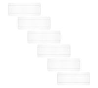 6 Pièces Planche à Ongles, 50 Emplacements, Plastique Transparent | Échantillons pour Vernis Gel et Faux Ongles, Échange Rapide, Référence Couleur Précise, Cours et Formation