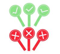 6 Pièces Planche à Pagaie de Réponse Portable en Mousse | Accessoire pour Voter, Tableau de Vote pour École Primaire, Usage Polyvalent, Fournitures Scolaires