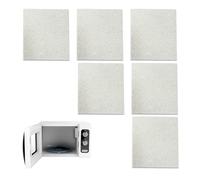 6 Pièces Plaque Mica pour Four à Micro-Ondes,Feuille Universelle de Remplacement,Isolation Thermique Épaisse, Facile à Découper,Compatible avec la Plupart des Micro-Ondes