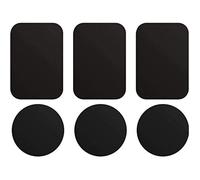 6 Pièces Plaques Metalliques, Metal Plates pour Support Voiture aimanté, avec adhésif pour Support Telephone magnetique