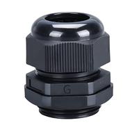 6 Pièces Plastique G3/8 Presse-étoupe pour Connexion 3.5mm-8mm Câble - Etanche IP68 Connecteur de Conduit Electrique avec Contre-écrou/Rondelle (Noire)