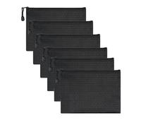 6 Pièces Pochette à Document A5, Sacs de Fichiers en Tissu Oxford, Pochette Document Zip, Étanche Pochette Document, Pochettes à Dossiers, Pochettes à Fermeture Éclair, pour fichiers, papier, reçus