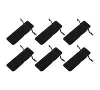 6 Pièces Pochette à Rouge à Lèvres en Peluche Double Face, Noire | Rangement Multi-articles, pour Petit Parfum et Soin, Organisation du Paquet à Main, Travail Quotidien