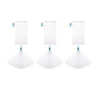 6 Pièces Pochette Exfoliante, Filet de Nettoyage Visage et Corps | ABS et Pe, Blanc, Séchage Rapide, Lavage à Main, pour Restes Savons Artisanaux