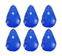 6 Pièces Poids de Bâche Piscine en PVC Bleu avec Crochets | Installation Facile, Forte Charge, Protection Antigel, Paquet pour Couverture hors Sol, Usage Saison Froide