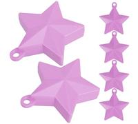 6 Pièces Poids de Ballon Étoile Lavande, Réutilisable pour Fêtes