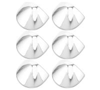 6 Pièces Poignée Arc en Plastique Argenté pour Porte Vitrée de Vitrine | Prise Confortable, Installation Facile, Finition Résistante à L’usure, Style Moderne Minimaliste pour Présentoir Réfrigéré