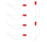 6 Pièces Pompe Manuelle de Transfert de Fluide à Siphon | Plastique Rouge, Démontage Rapide et Nettoyage Facile, Usage Extérieur, Aquarium et Nutriments Hydroponiques