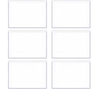 6 Pièces Porte Badge Rigide Sans Trous Protege Carte 80x120mm Porte Carte Transparent Étanche Et Antisalissure Ouverture Latérale Longue Pour Identité Crédit Étudiant Employé