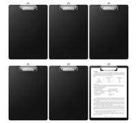 6 Pièces Porte Bloc A4 avec Pince, Clipboard A4 Planche Support pour écrire | avec Trou de Suspension pour le Stockage de Papier, pour Bureau, Salle de Classe, le Restaurant, Formulaires, Documents