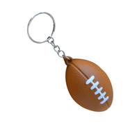 6 Pièces Porte-clés de Football Américain en Pu Marron