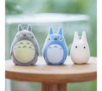 6 pièces Porte-clés en peluche Totoro Ponyo Studio Ghibli, Breloque de sac, Jouet périphérique d'anime Hayao Miyazaki, Décoration de voiture, Cadeaux de collection Ji Ji