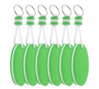 6 Pièces Porte-clés Flottant Ovale Eva pour Clés de Bateau, Vert