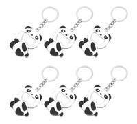6 Pièces Porte-clés Ouvre-bière Panda Créatif en Alliage | Accessoire Stylé et Unique, Haute Ténacité, Ne Se Déforme Pas, Organise Vos Clés, Forme Panda