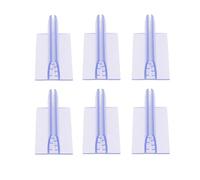 6 Pièces Porte-panneau de Classification en PVC à Rainure Dentée | Affichage de Prix, Maintien Stable des Cartes, Usage Banque, Support pour Numéros de Table et Étiquettes