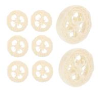 6 Pièces Porte Savon Écologique,Luffa Boîte à Savon, Naturel Luffa Éponge de Savon,Support de Savon Antidérapant Tampon de Savon 100% Luffa Tranches de Luffa pour Douche Bain Cuisine Plan de Travail