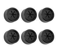 6 pièces Porte-serviettes auto-adhésifs, crochets ronds pour serviettes, porte-serviettes sans perçage, pour la cuisine, la salle de bain, la chambre à coucher, les serviettes, les torchons (noir)