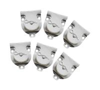 6 Pièces Poulie à Câble Métallique à Gorge Unique Capacité 150 Lb | Mécanisme Seule Roue, Design pour Support Mural, Acier Résistant, Fonctionnement Silencieux pour Balcon et Scène