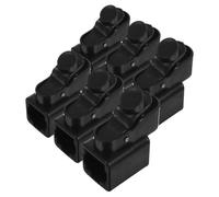 6 Pièces pour Interrupteur de Jambe D’auvent Noir en Plastique | Mécanisme à Bouton Ressort, Compatible Multi Modèles, Installation sans Outil, pour Tente Pop Up