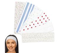 6 Pièces Pour Le Bandeau Pour Femmes, Bandeau Élastique, Bande De Cheveux Absorbant La Sueur, Bandeau Mignon Polyvalent, Bandeau De Sport, Accessoires De Coiffure.