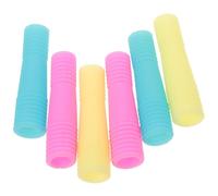 6 Pièces pour Pinces à Épiler et Ciseaux de Nail Art Portable | Manchette Protectrice Antidérapante, Protège les Pointes Trousse, Adaptée aux Techniciennes des Extensions Couleur Aléatoire