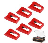 6 pièces pour Saphir Platine Vinyle, Diamant Platine Vinyle, Aiguille Tourne Disque, Tete De Lecture Platine Vinyle, Disque pour Platine Vinyle, pour Tourne Disque Vinyle, Aiguilles Tourne Disque.