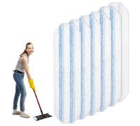 6 Pièces pour Vileda H2PrO Balai Serpillere Recharge Kit, Microfibre pour Vileda H2PrO Lavette Absorbante Recharge, pour Tous Les sols durs Enlevez Les Taches Sales