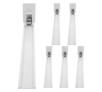 6 Pièces Pousseur de Rayon Automatique à Ressort pour Canettes, Plastique | Système à Rails Intégrés, Montage sans Outil, pour Magasin et Présentoir Réfrigéré