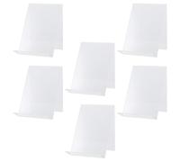 6 Pièces Présentoir à Livres Transparent en Acrylique, Angle | Look Clair et Moderne, Format Compact, Protège les Objets Exposés, pour Galerie, Vitrine et Tablette