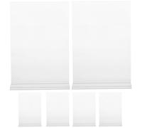 6 Pièces Présentoir Acrylique en T Double Face, Angle Réglable | Solution D’affichage Professionnelle, Installation Facile, Usage en Restaurants et Bureaux, Style Minimaliste