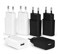 6 Pièces Prise USB 5W 5V 1A, Chargeurs USB Secteur Adaptateurs Muraux 5W Mini Format avec Protection Intégrée, Prise Electrique USB pour iPhone 8/7/6 Samsung Galaxy S22 S21 Huawei Xiaomi Oppo LG