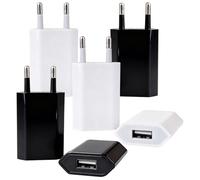 6 Pièces Prise USB 5W 5V 1A, Universel Chargeurs Secteur Ultra Mince, Mini Bloc Chargeur Rapide, Embout Charge pour iPhone 8 7 6 Samsung S22 S21 S20 S10 S6 S7 S8 S9 Huawei Xiaomi Oppo LG