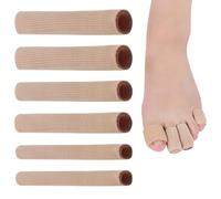 6 Pièces Protection Orteil Silicone, M Tailles Protection Orteils en Silicone Découpable, 15cm Bandage de Tube de Protectin des Orteil en Gel Doux pour Cors, Callosités, Ampoules, Orteis et Doigts