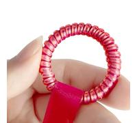 6 Pièces Protections de Porte-clés Élastiques en Silicone Souple Conception Anti-Perte Couleur pour Sacs à Protecteur de Porte-clés en Silicone Bobine de Porte-clés